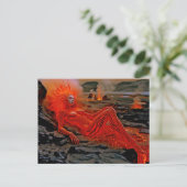 Sleeping Magma - Vulkanisch vrouwenportret Briefkaart (Staand voorkant)
