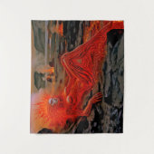 Sleeping Magma - Vulkanisch vrouwenportret Wandkleed (Voorkant)
