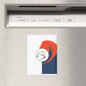 Sleeping man in night cap  magneet (Insitu (Vaatwasser))