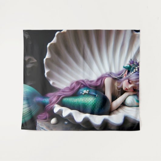 Sleeping Meraid Wandkleed (Voorkant (horizontaal))