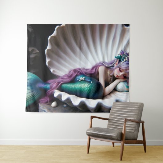 Sleeping Meraid Wandkleed (In Situ (horizontaal))