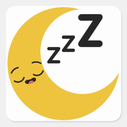 Sleeping Moon Sleep Tracker Journal Sticker sheet (Voorkant)