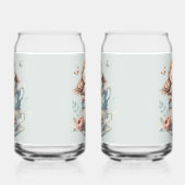 Sleeping Owl in Stacked Floral Teacups Blikvorm Glas (Links)