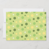 Sleeping Peas In A Pod Twin Baby shower Uitnodigt Kaart (Achterkant)