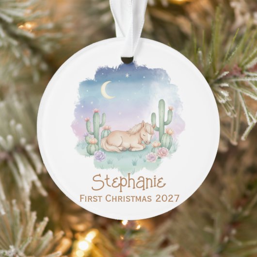 Sleeping Pony Cactus, Desert Moon Nursery, Ornament (Boom)