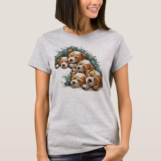 Sleeping Pups Graphic T-shirt (Voorkant)