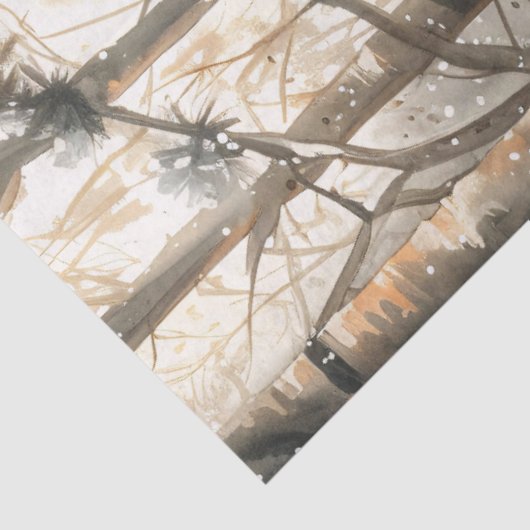 Sleeping Raccoon Rustic Christmas Decoupage Tissuepapier (Detail)