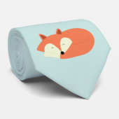 Sleeping Red Fox Stropdas (Opgerold)