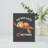 Sleeping Red Panda - grappig om niets te doen Briefkaart (Staand voorkant)