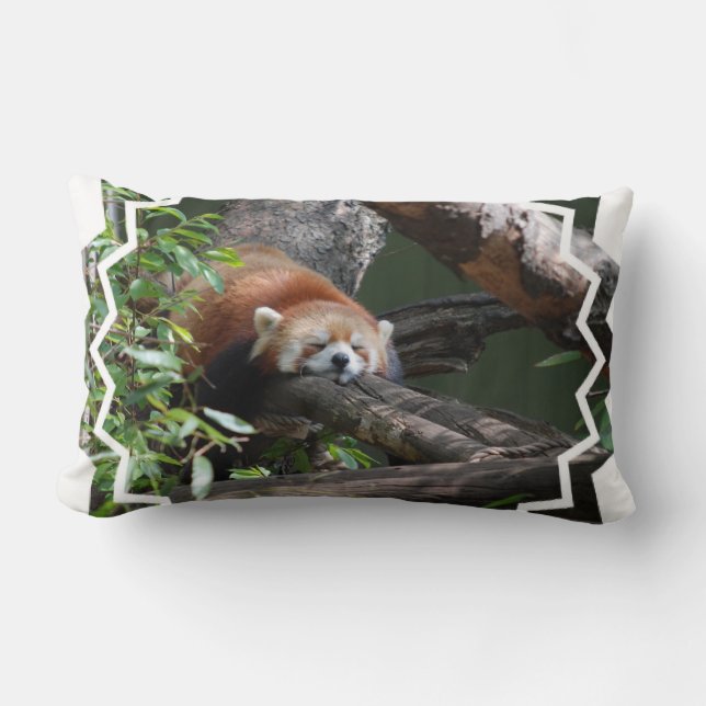 Sleeping Red Panda Pillow Kussen (Voorkant)