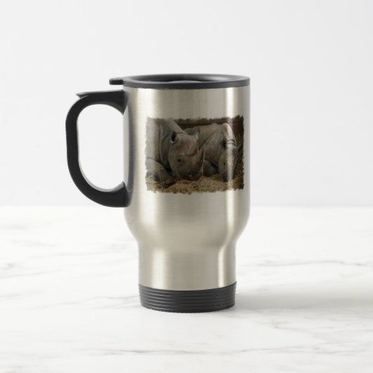 Sleeping Rhinos Travel Mug Reisbeker (Links)