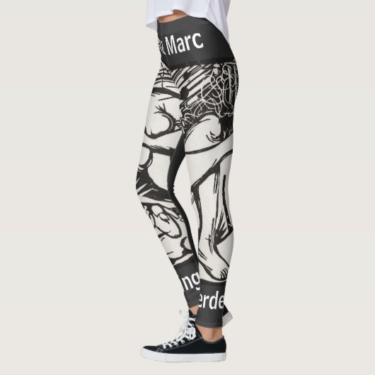 Sleeping Shepherdess Franz Marc Abstract Leggings (Links)