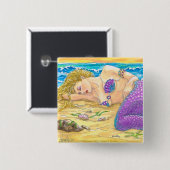 Sleeping Siren Vierkante Button 5,1 Cm (Voorkant /achterkant)