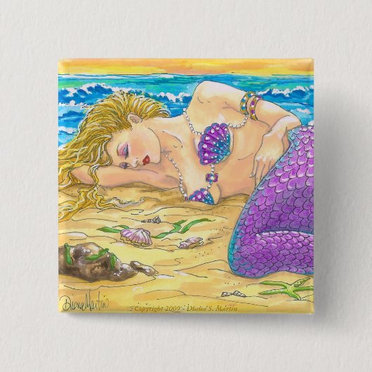 Sleeping Siren Vierkante Button 5,1 Cm (Voorkant)
