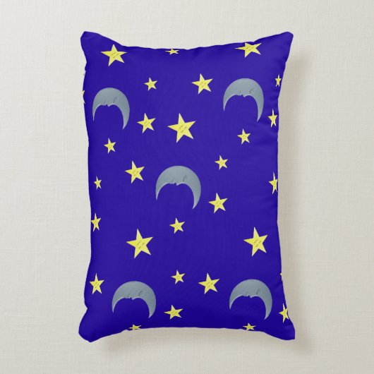 Sleeping Sky Stof - blauw Accent Kussen (Voorkant(Verticaal))