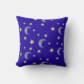 Sleeping Sky Stof - blauw Kussen (Voorkant)