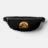 Sleeping Sloth and Halloween Pumpkin Classic T-Shi Heuptasje (Liggend)