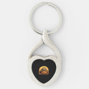 Sleeping Sloth en Halloween Pumpkin Classic T-Shi Sleutelhanger
