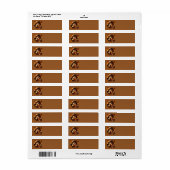 Sleeping Squirrel Adresetiketten Etiket (Full Sheet)