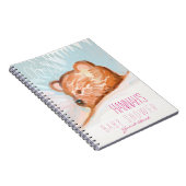 Sleeping Teddy Bear Baby shower Guest Book 2 Notitieboek (Rechterzijde)