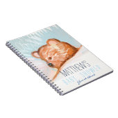 Sleeping Teddy Bear Baby shower Guest Book Notitieboek (Rechterzijde)