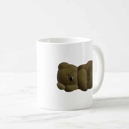 Sleeping Teddy Bear Cartoon Koffiemok (Voorkant rechts)