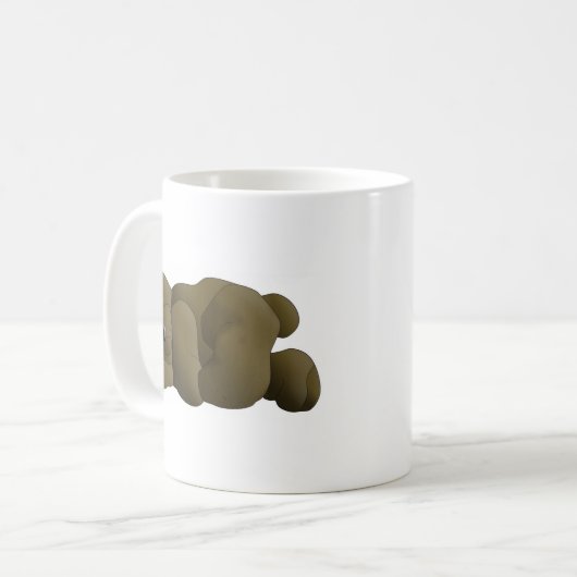 Sleeping Teddy Bear Cartoon Koffiemok (Voorkant links)