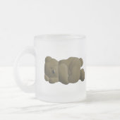 Sleeping Teddy Bear Cartoon Matglas Koffiemok (Links)