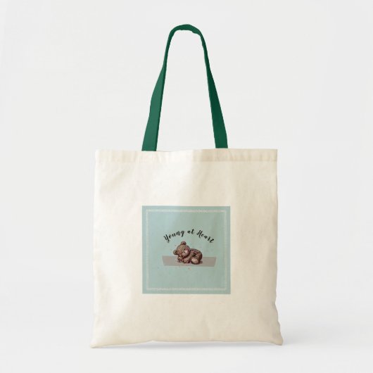 Sleeping Teddy Bear Tote Bag (Voorkant)