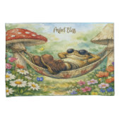 Sleeping Toad and Mushrooms Pillowcase Set  Kussensloop (Voorkant-Rechts)