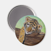 Sleeping van de tijgermantel magneet (Voorkant / Achterkant)