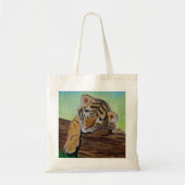 Sleeping van de tijgermantel tote bag (Voorkant)