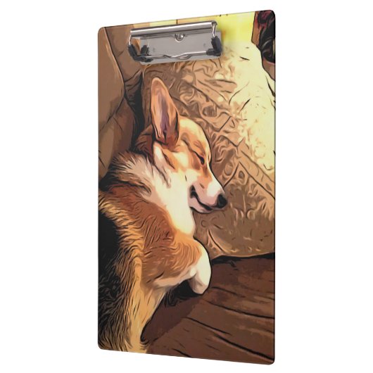 Sleeping Welsh Corgi Klembord (Links)
