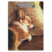 Sleeping Welsh Corgi Klembord (Voorkant)