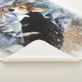 Sleeping Welsh Corgi Sherpa Deken (3/4)
