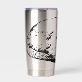 Sleeping whiskers in winter hush geïsoleerde drinkbeker (Voorkant)