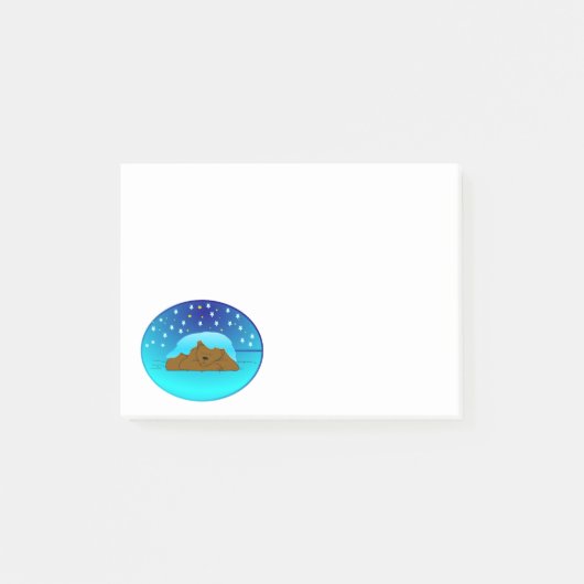 Sleeping Winter Beer Post-It Notes (Voorkant)