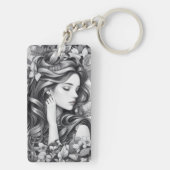 Sleeping Woman Sleutelhanger (achterkant)
