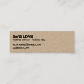 Sleepkraft Mini Visitekaartje (Achterkant)