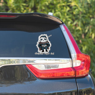 Sleepless Super Dad Sticker