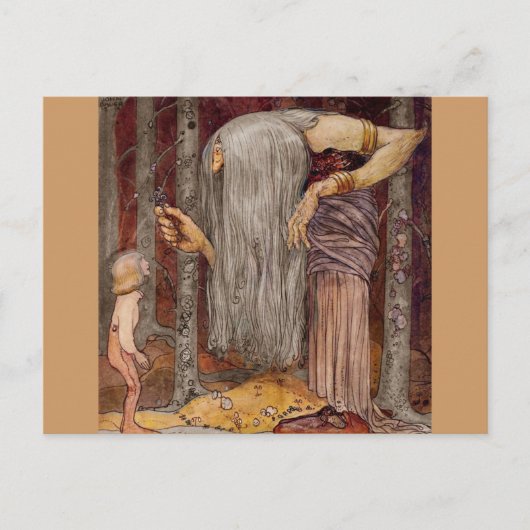 Sleeplijn die een Kleine Tak aanbieden Briefkaart (Voorkant)