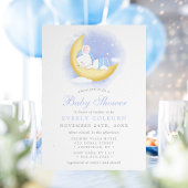 Sleepmuis op Waterverf Baby shower Kaart