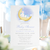 Sleepmuis op Waterverf Baby shower Kaart