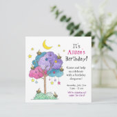 Sleepover, Birthday Party Invitation Kaart (Staand voorkant)