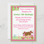 Sleepover Brunett Kaart (Voorkant)