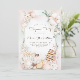 Sleepover film nacht verjaardag film nachtfeest kaart