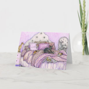 Sleepover - hobbels en greyhounds galore! kaart