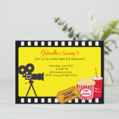 Sleepover/Movie Night Invision Kaart (Staand voorkant)