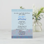 Sleepover onder de sterrenwedstrijd blauw kaart (Staand voorkant)