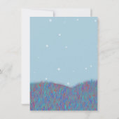 Sleepover onder de sterrenwedstrijd blauw kaart (Achterkant)